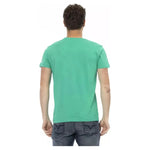 Trussardi Action Green Cotton Men T-Shirt TR-22785-XXL