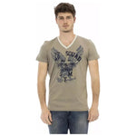 Trussardi Action Green Cotton Men T-Shirt TR-22748-L
