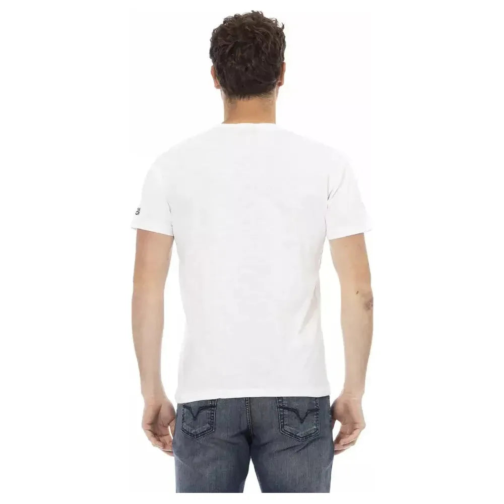 Trussardi Action White Cotton Men T-Shirt