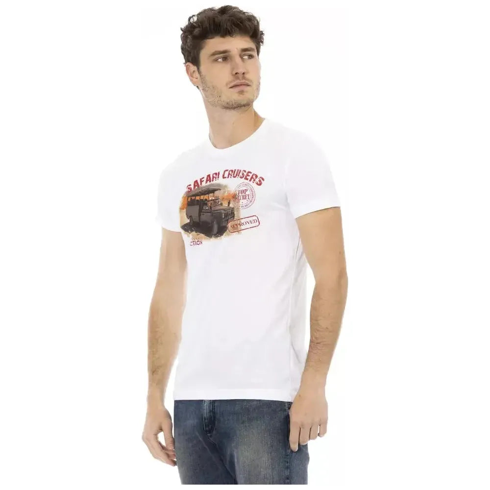 Trussardi Action White Cotton Men's T-Shirt