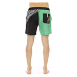 Bikkembergs Green Polyester Men Swim Short BI-22655-S