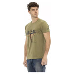 Trussardi Action Green Cotton Men T-Shirt TR-22767-S