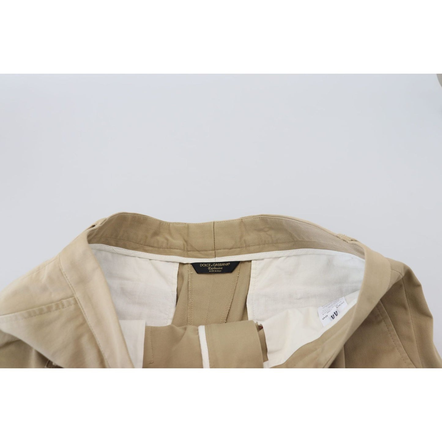 Dolce & Gabbana Beige Cotton Cargo Bermuda Shorts PAN73396 - 44