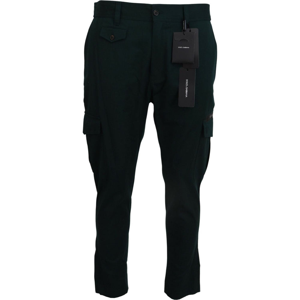 Dolce & Gabbana Green Cargo Cotton Stretch Jeans Pant PAN74539- 44