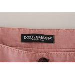 Dolce & Gabbana Pink Chinos Cotton Casual Mens Shorts PAN74542-44