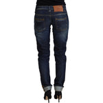 Acht Blue Cotton Slim Fit Women Casual Denim Jeans PAN74110- 26