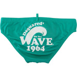 Dsquared² Green White Logo Print Men Swim Brief Swimwear BIK1683 - 48