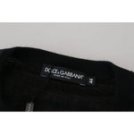Dolce & Gabbana Black Cashmere Button Pullover Sweater TSH84013-44