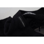 Dolce & Gabbana Black Cashmere Button Pullover Sweater TSH84013-44