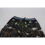 Dolce & Gabbana Black Cotton Volcano Print Casual Shorts PAN74748-44