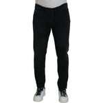 Dolce & Gabbana Black Angel Embroidery Skinny Denim Jeans PAN74717-52