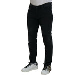 Dolce & Gabbana Black Angel Embroidery Skinny Denim Jeans PAN74717-52