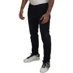 Dolce & Gabbana Black Angel Embroidery Skinny Denim Jeans PAN74717-52