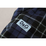 Dolce & Gabbana Multicolor Checkered Wool Men Jogger Pants PAN74780-48
