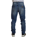 Dolce & Gabbana Blue Washed Skinny Cotton Denim Jeans PAN74793-60