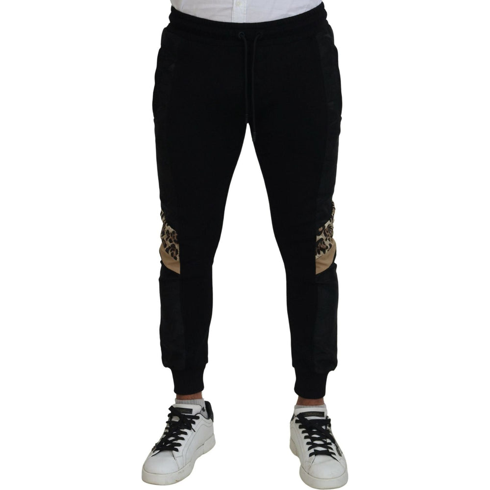 Dolce & Gabbana Black Polyester Skinny Jogger Men Pants PAN74811-44