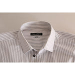 Dolce & Gabbana White MARTINI Cotton Stripe Dress Formal Shirt TSH84106-38