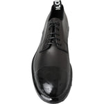 Dolce & Gabbana Black Leather Derby Dress Shoes