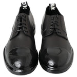 Dolce & Gabbana Black Leather Derby Dress Shoes