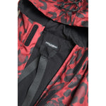 Dolce & Gabbana Red Leopard Hooded Rain Coat Jacket JKT3685-48