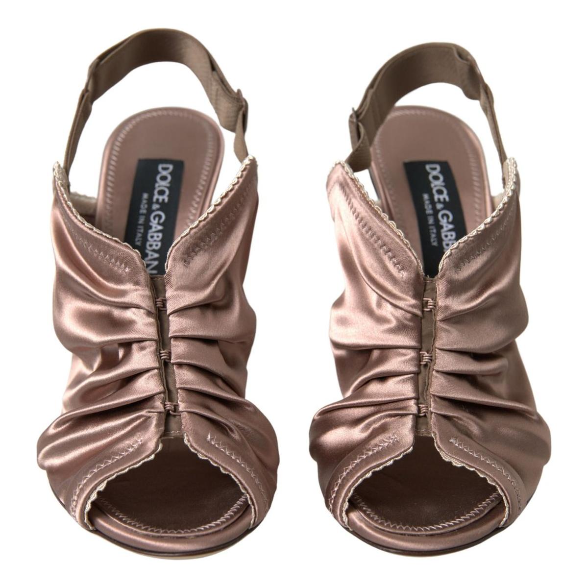 Dolce & Gabbana Light brown Slingback Corset Style Fastening stiletto heels