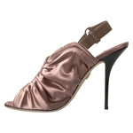 Dolce & Gabbana Light brown Slingback Corset Style Fastening stiletto heels
