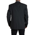Dolce & Gabbana Black Stripe Single Breasted SICILIA Blazer JKT3690-58