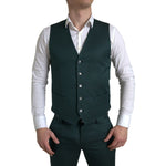 Dolce & Gabbana Green 3 Piece Single Breasted MARTINI Suit KOS2187-44