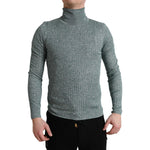 Dolce & Gabbana Green Polyester Turtleneck Pullover Sweater TSH84753-48