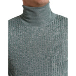 Dolce & Gabbana Green Polyester Turtleneck Pullover Sweater TSH84753-48