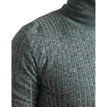 Dolce & Gabbana Green Polyester Turtleneck Pullover Sweater TSH84753-48