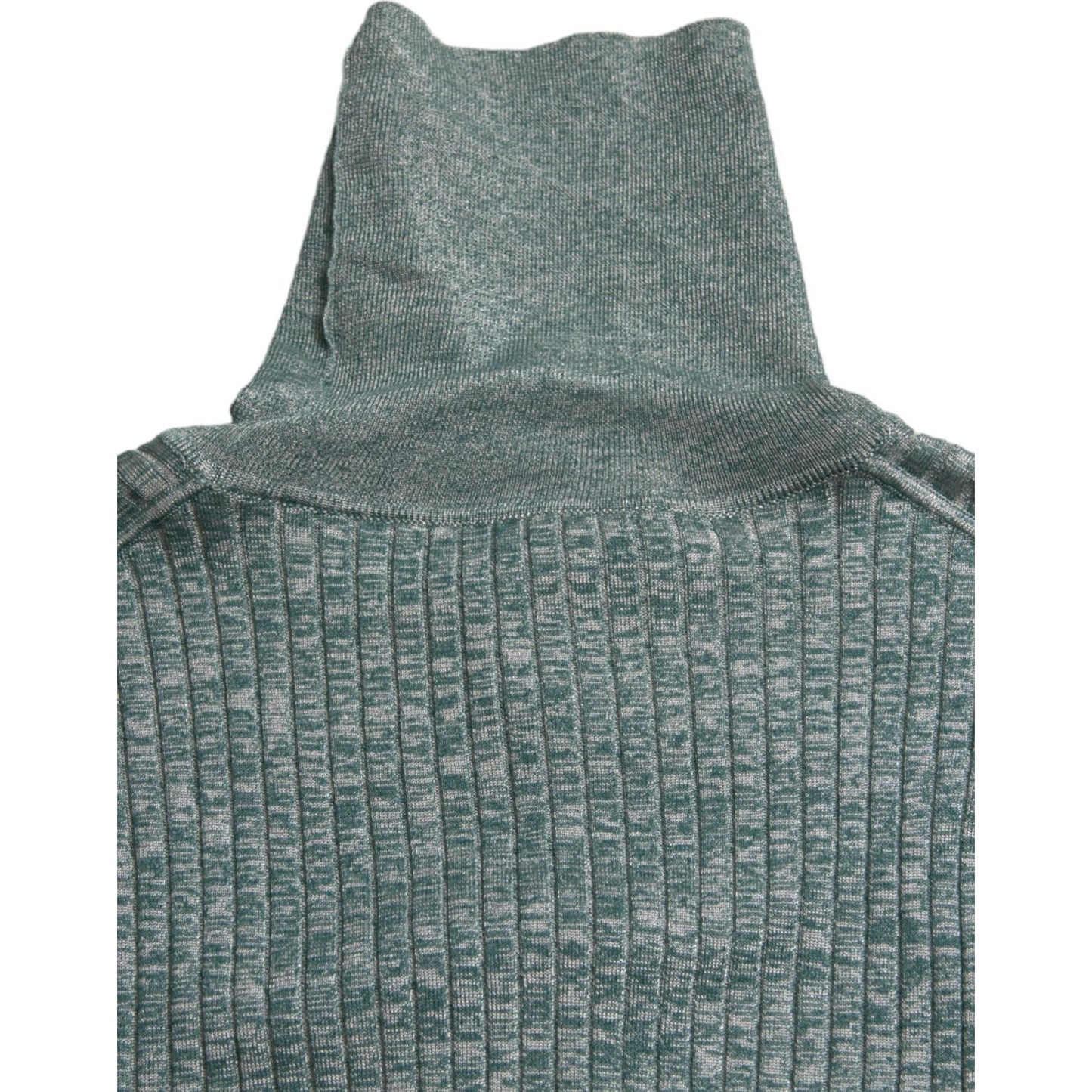 Dolce & Gabbana Green Polyester Turtleneck Pullover Sweater TSH84753-48