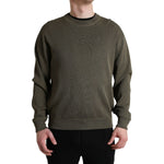 Dolce & Gabbana Green Viscose Crew Neck Men Pullover Sweater TSH84759-48