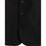 Costume National Black wool blend casual vest SIG10769-1