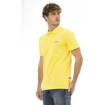 Baldinini Trend Yellow Cotton Men Polo Shirt BA-23830-S
