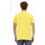Baldinini Trend Yellow Cotton Men Polo Shirt BA-23830-S