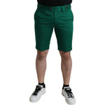 Dolce & Gabbana Deep Green Cotton Stretch Men Bermuda Shorts PAN74875-44