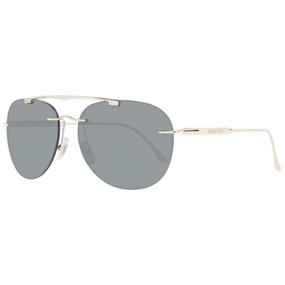 Longines Gold Men Sunglasses Longines Dark Gray