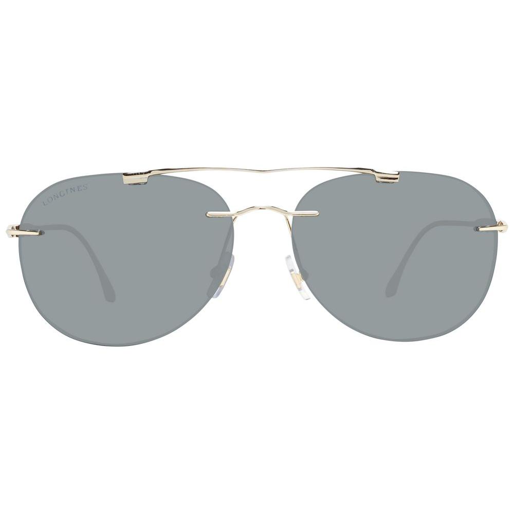 Longines Gold Men Sunglasses Longines Dark Gray