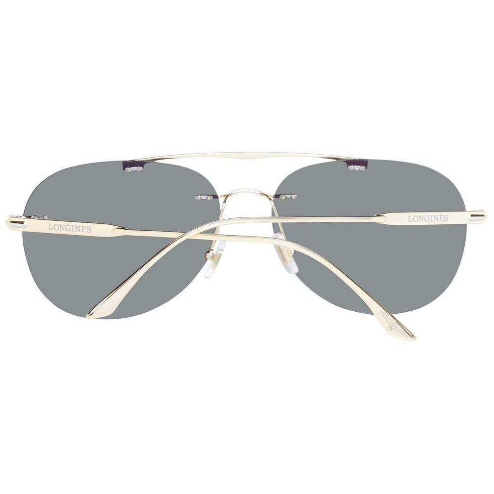 Longines Gold Men Sunglasses Longines Light Slate Gray