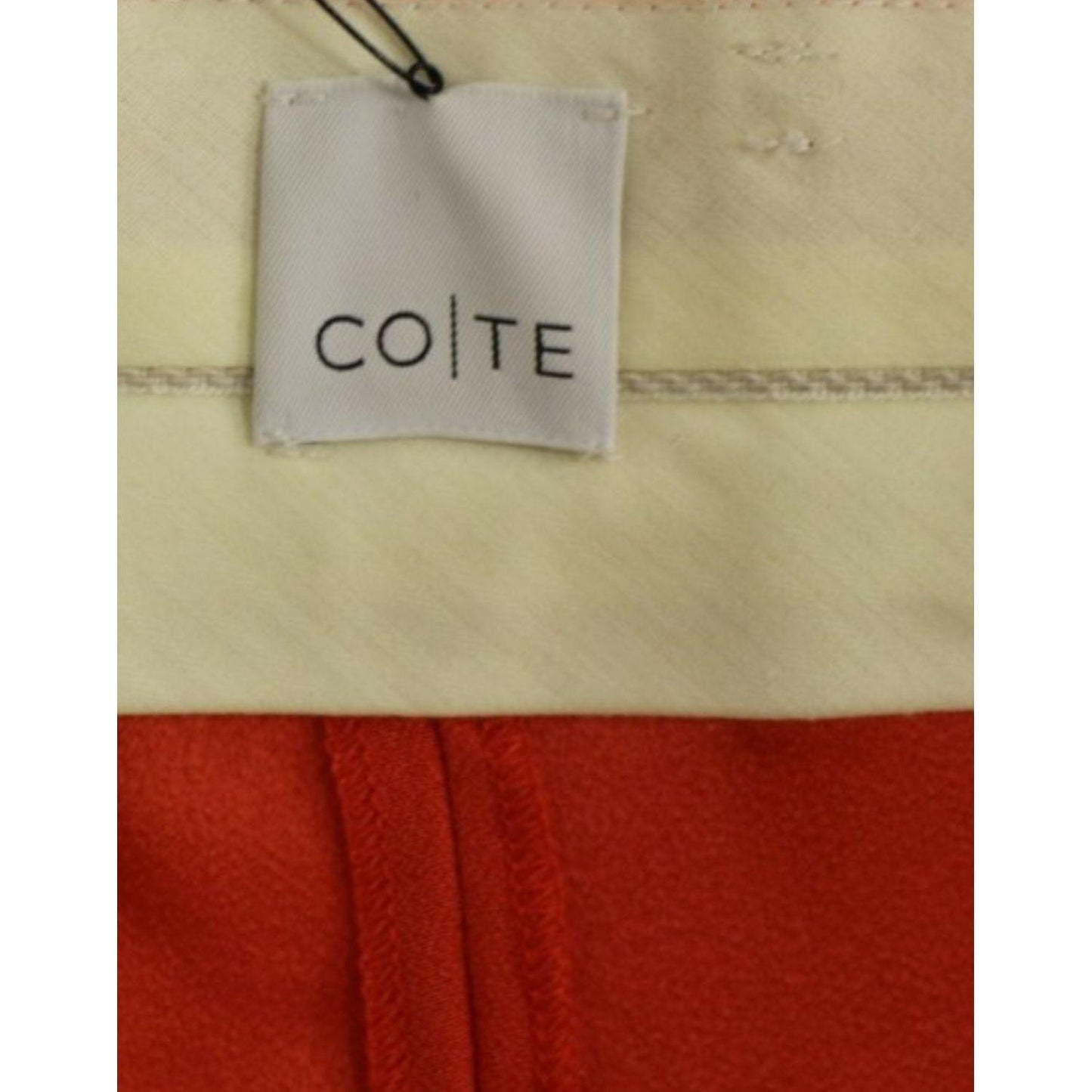 CO|TE Orange boyfriend stretch pants