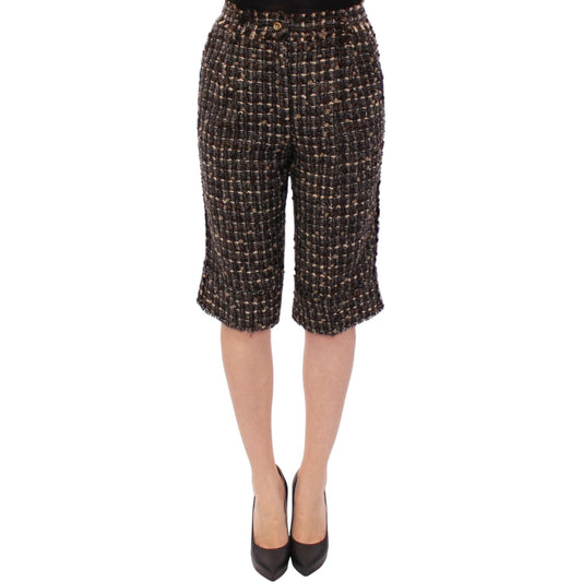 Dolce & Gabbana Multicolor wool shorts pants