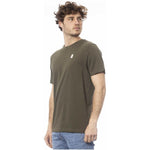Invicta Green Cotton Men T-Shirt IN-24044-M