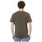 Invicta Green Cotton Men T-Shirt IN-24044-M