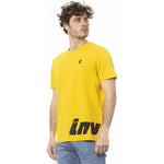 Invicta Yellow Cotton Men's T-Shirt IN-24038-M