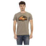 Trussardi Action Green Cotton Men T-Shirt TR-24177-M