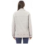 Jacob Cohen Gray Cotton Women Jacket Jacob Cohen Light Gray