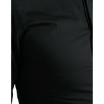 Dolce & Gabbana Black Cotton Silk Formal GOLD Dress Shirt TSH84693-37
