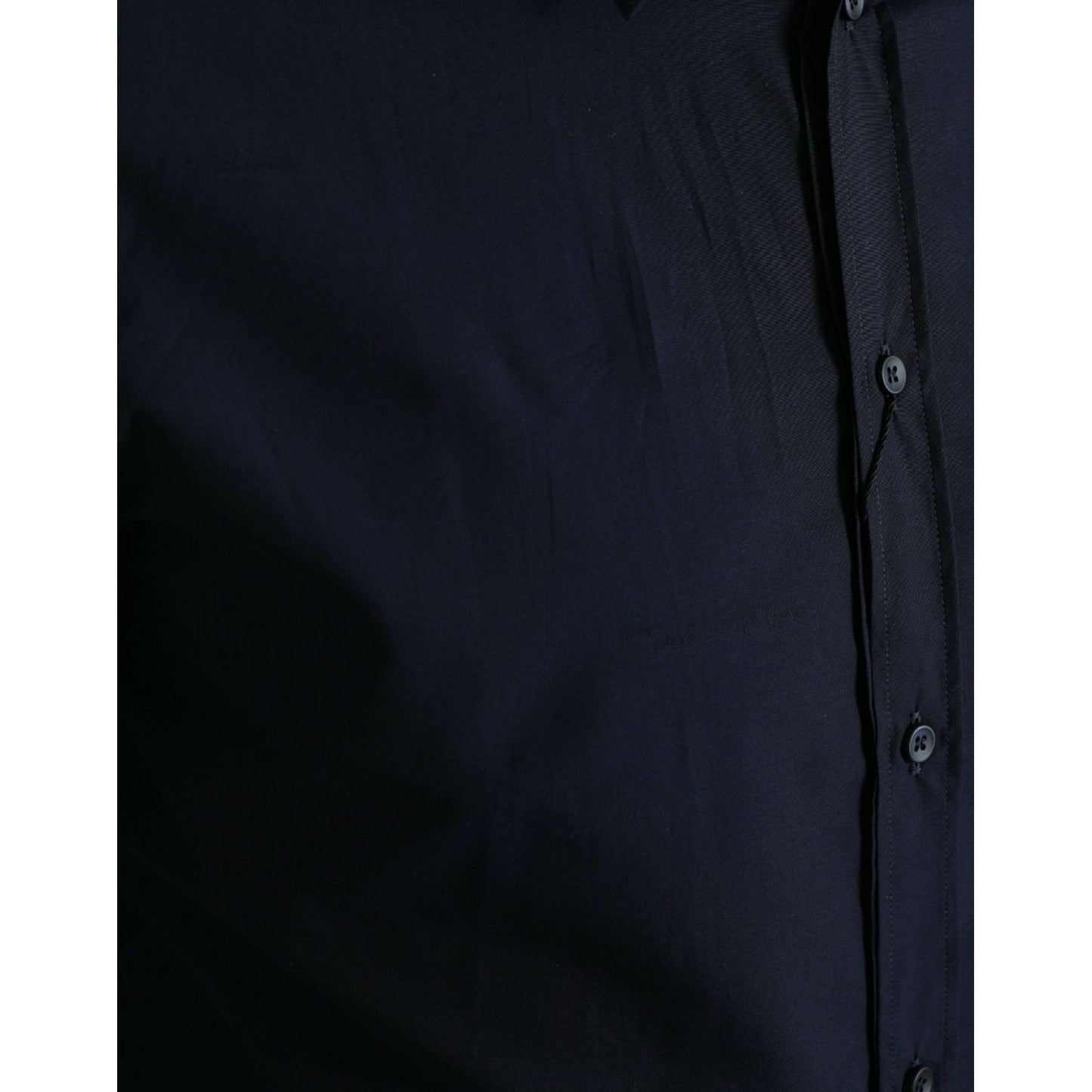 Dolce & Gabbana Navy Blue Slim Fit Formal GOLD Dress Shirt TSH84719-37