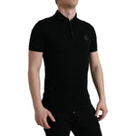 Dolce & Gabbana Black Logo Collared Short Sleeve T-shirt TSH85128-46